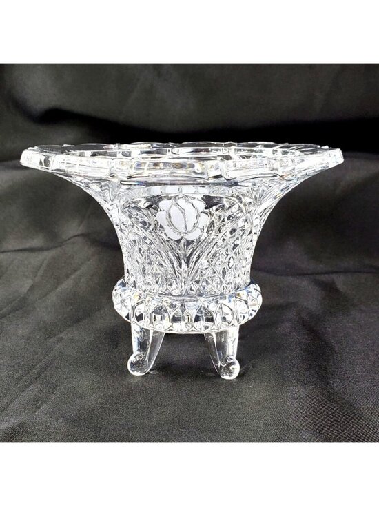 The European Collection Other - VTG Footed Candy Dish 24% Lead Crystal The European Collection Germany 4" tall